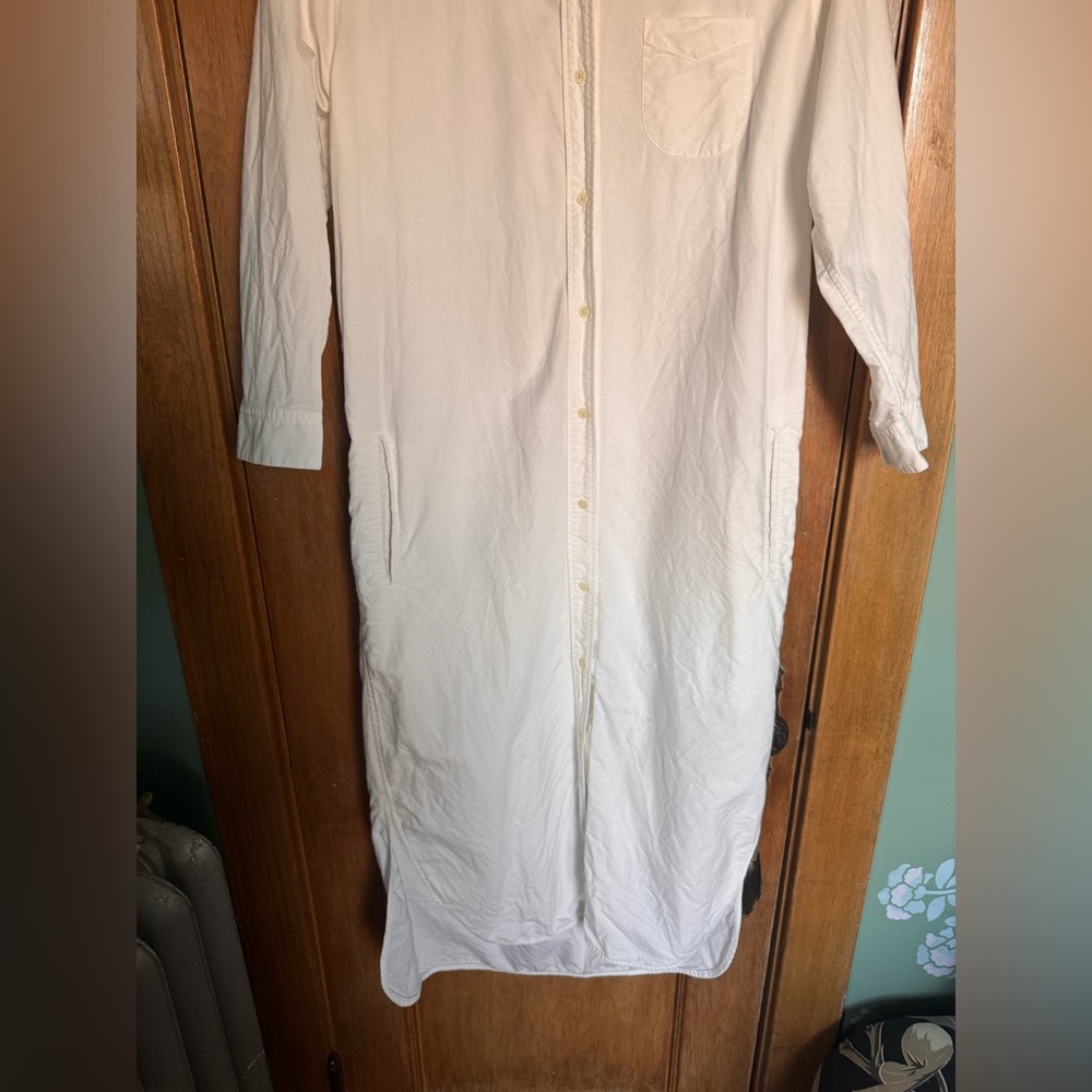 Gap white cotton poplin shirt dress - Picture 5 of 11